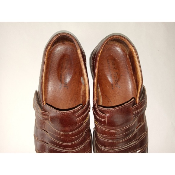 Josef Seibel Brown Woven Leather Fisherman Sandals Mens sz 9.5-10  / 43 EU Shoes main image 10